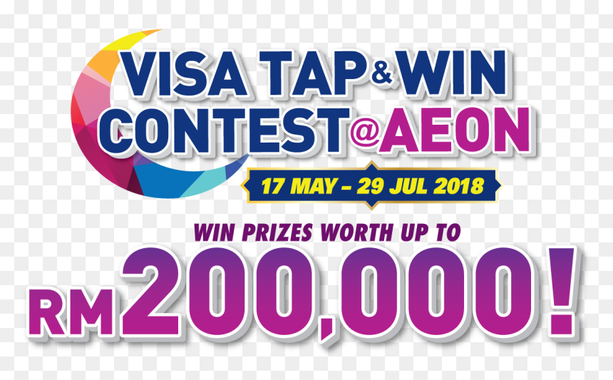 Visa Tap & Win Contest @ Aeon - Graphic Design, HD Png Download - win prizes png
