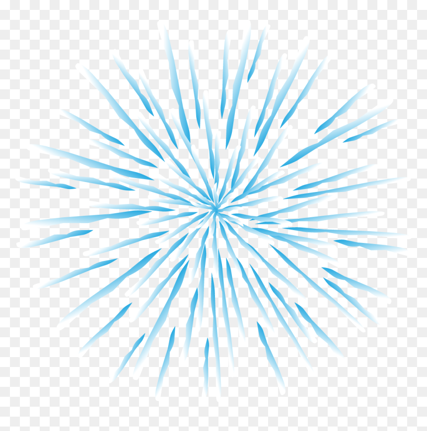 Fireworks, HD Png Download - blue fireworks png
