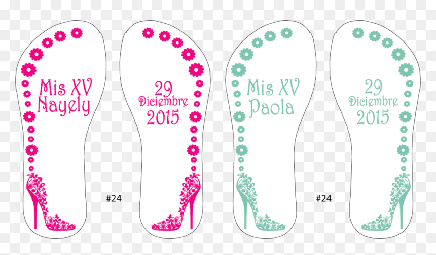 Flip-flops, HD Png Download - mis quince png