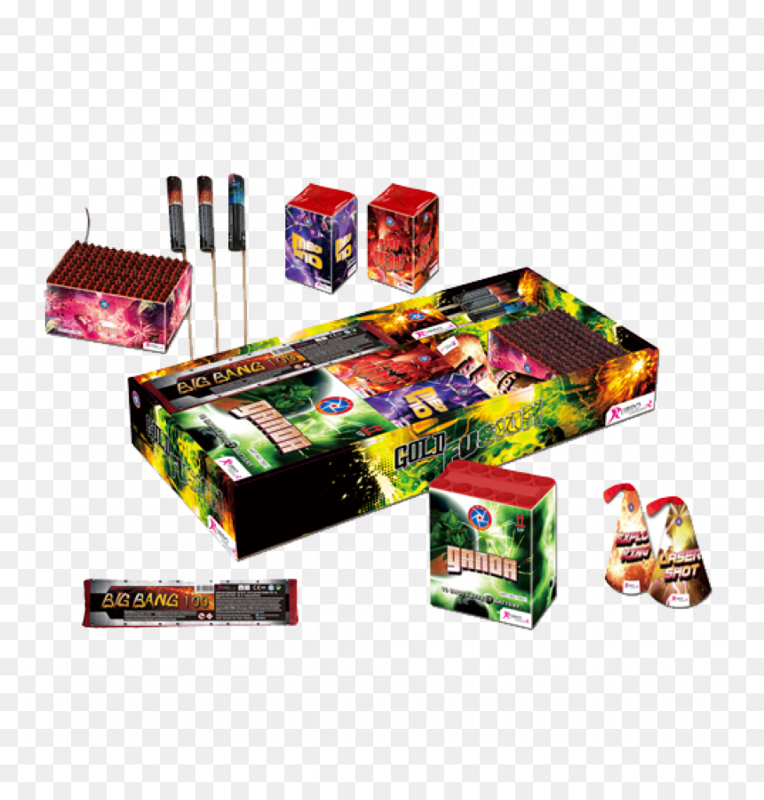 Hl Gold Fusion Box - Fireworks, HD Png Download - gold firework png