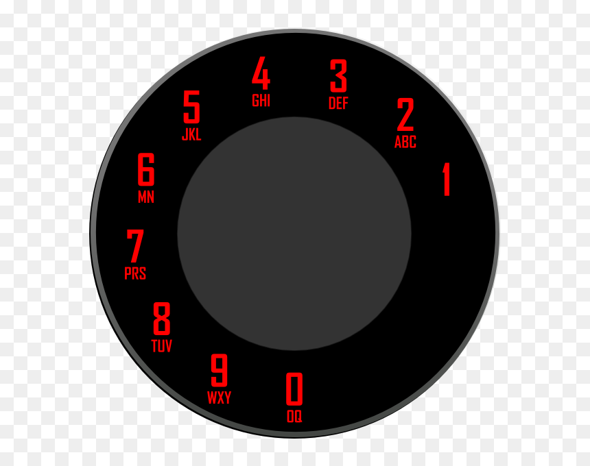 Circle, HD Png Download - rotary phone png
