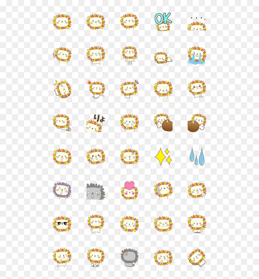 Transparent Lion Emoji Png - Little Chick Doodle, Png Download - lion emoji png