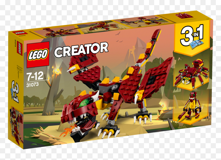Lego Creator 3 In 1 31073 Mythical Creatures , Png - Spider Lego 3 In 1 Set, Transparent Png - mythical creatures png