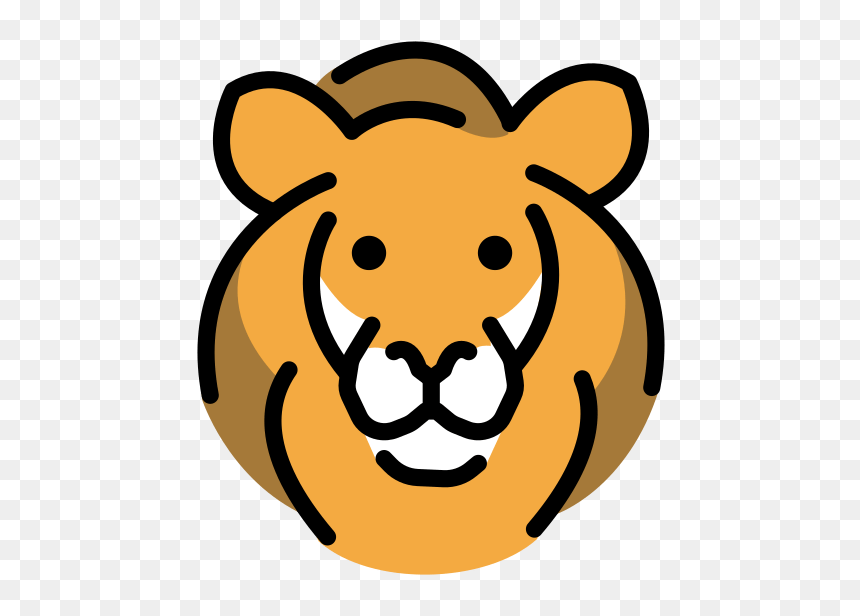 Clip Art, HD Png Download - lion emoji png