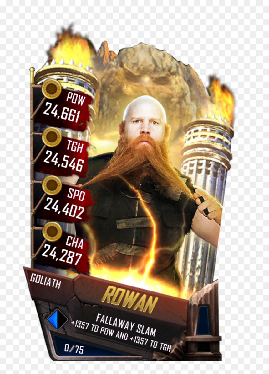 Rowan S4 20 Goliath - Wwe Supercard Sasha Banks, HD Png Download - erick rowan png