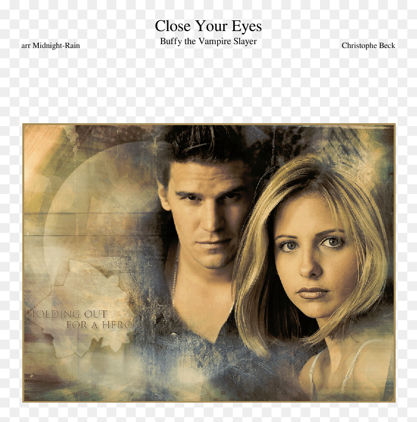Close Your Eyes - Buffy And Angel, HD Png Download - male angel png