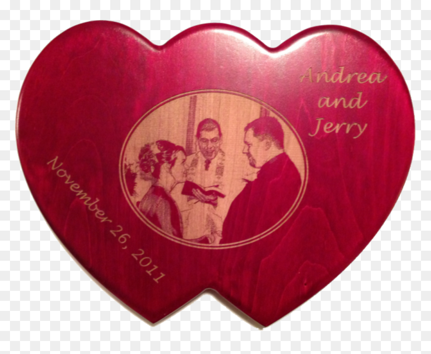 Andee And Jerry"s Double Heart Plaque - Heart, HD Png Download - double heart png