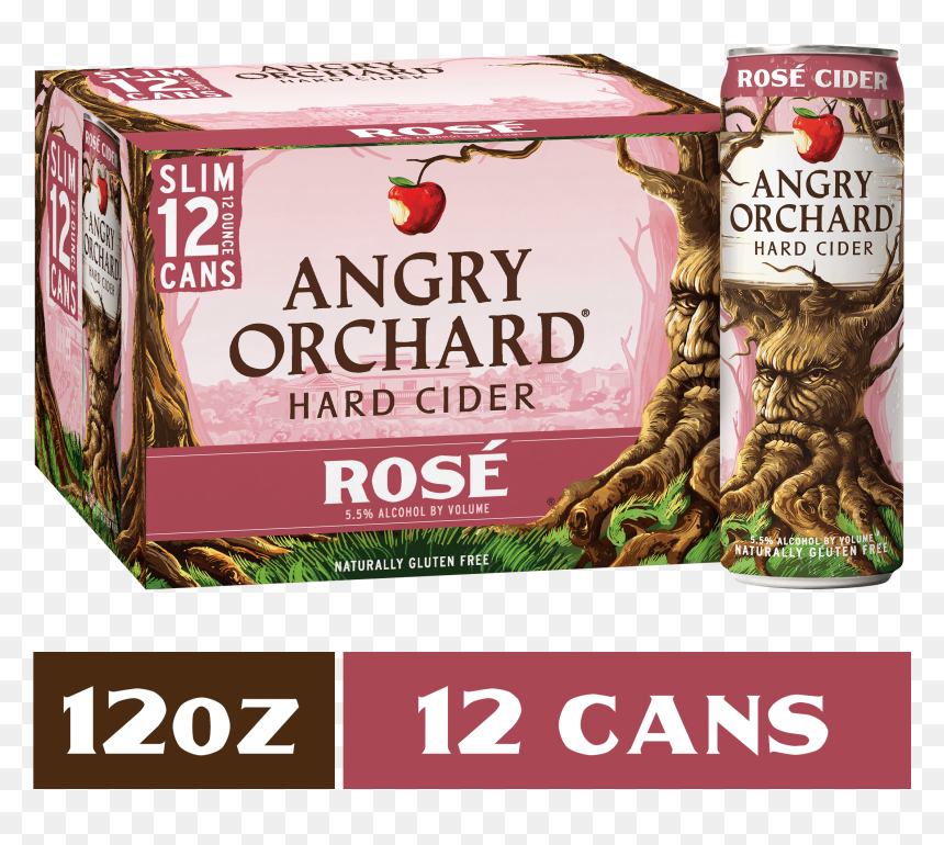Angry Orchard Rose - Angry Orchard Cans 24 Pack, HD Png Download - angry orchard logo png