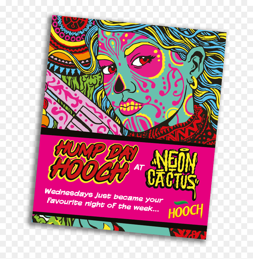 Neon Cactus - Graphic Design, HD Png Download - mexican cactus png
