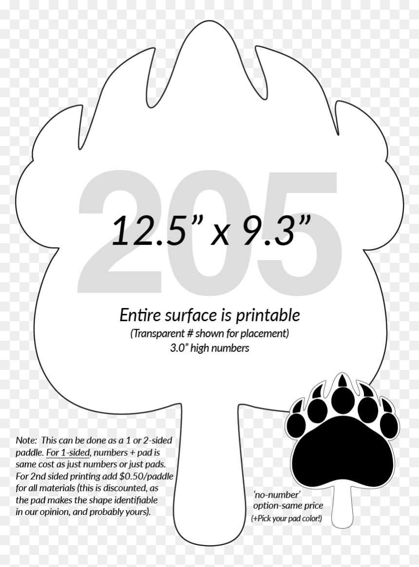 Illustration, HD Png Download - bear paw print png