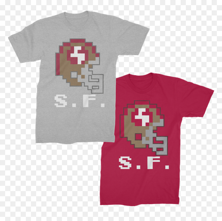 Shirts / Tecmo Mini Helmets - 49ers Tecmo Super Bowl Logo, HD Png Download - green bay packers helmet png