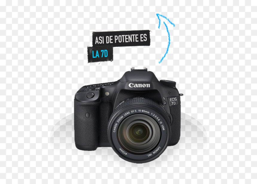 Canon Eos 7d, HD Png Download - canon dslr png