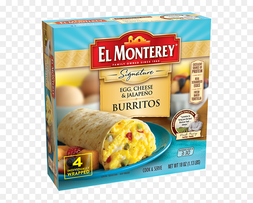 El Monterey Breakfast Burrito, HD Png Download - breakfast burrito png
