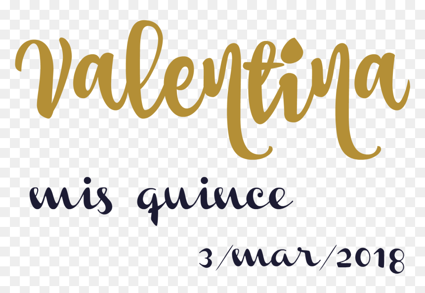 Calligraphy, HD Png Download - mis quince png