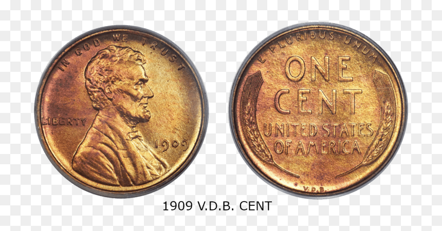 1909 Vdb Cent - Cash, HD Png Download - lincoln memorial png