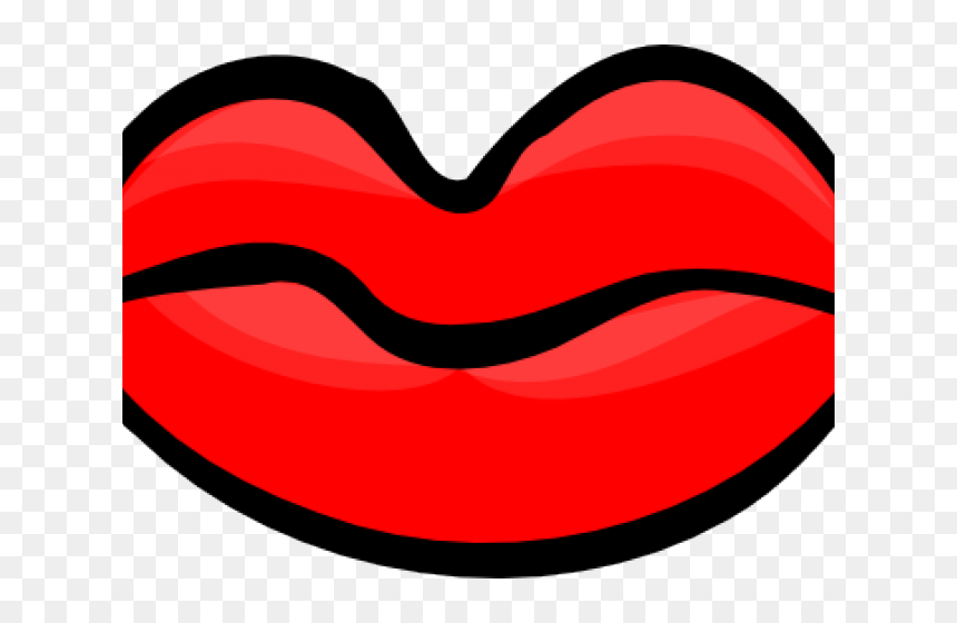 Red Clipart Lip, HD Png Download - mouth clipart png