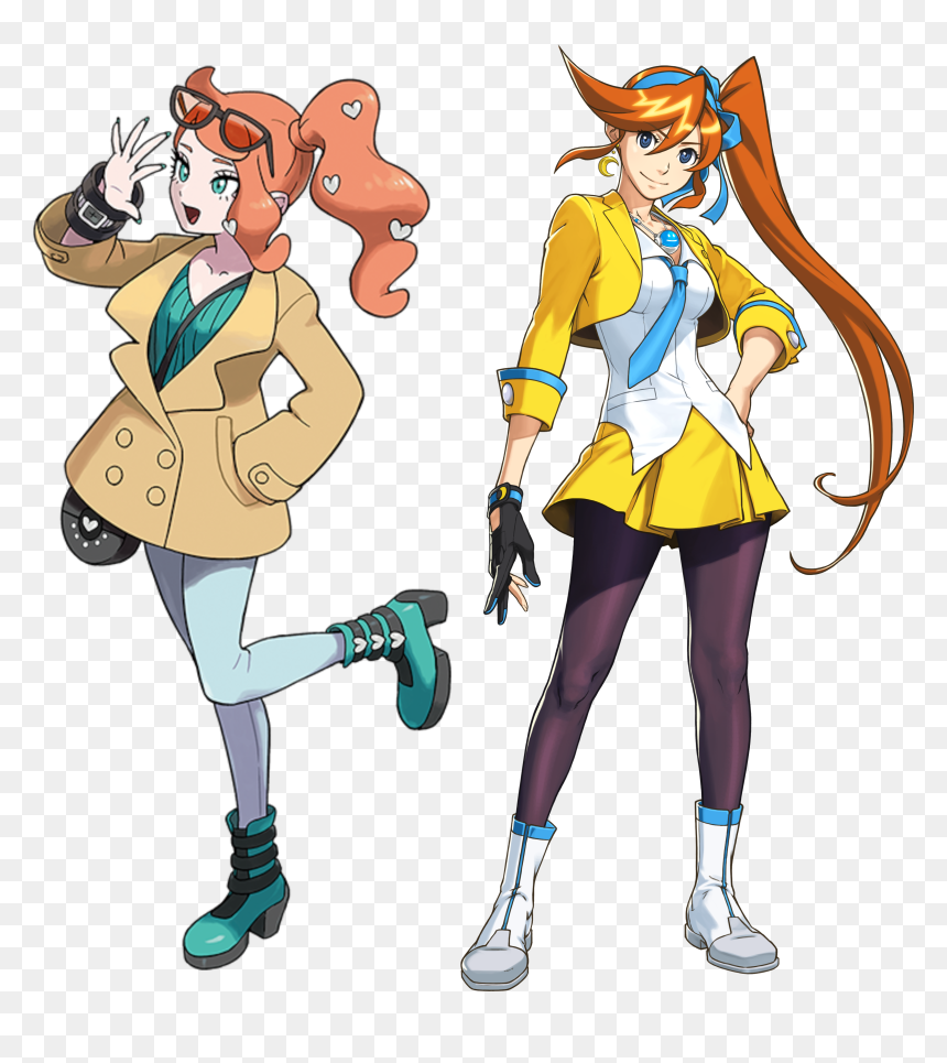 Female Phoenix Wright Characters, HD Png Download - apollo justice png