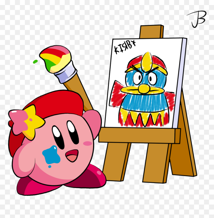 Kirby Drawing, HD Png Download - kirby star allies png