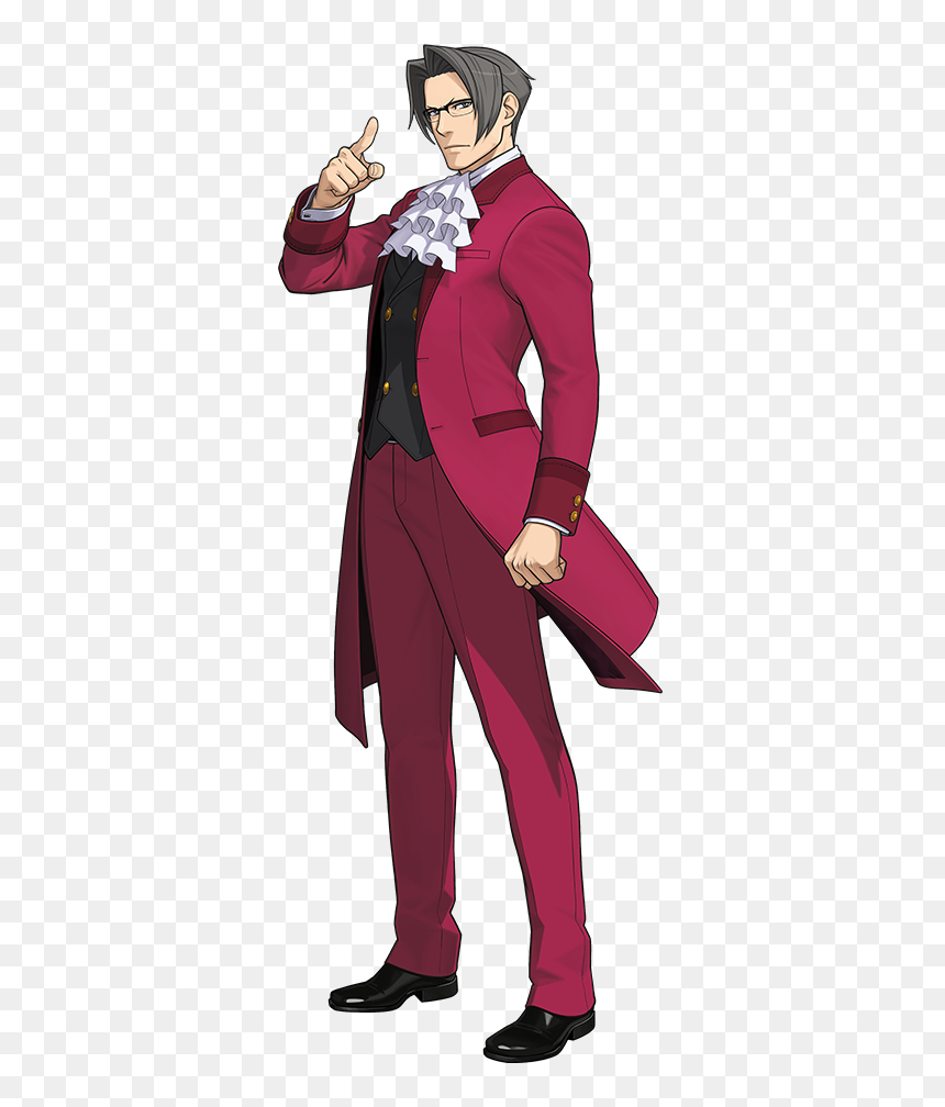 Miles Edgeworth Spirit Of Justice, HD Png Download - apollo justice png
