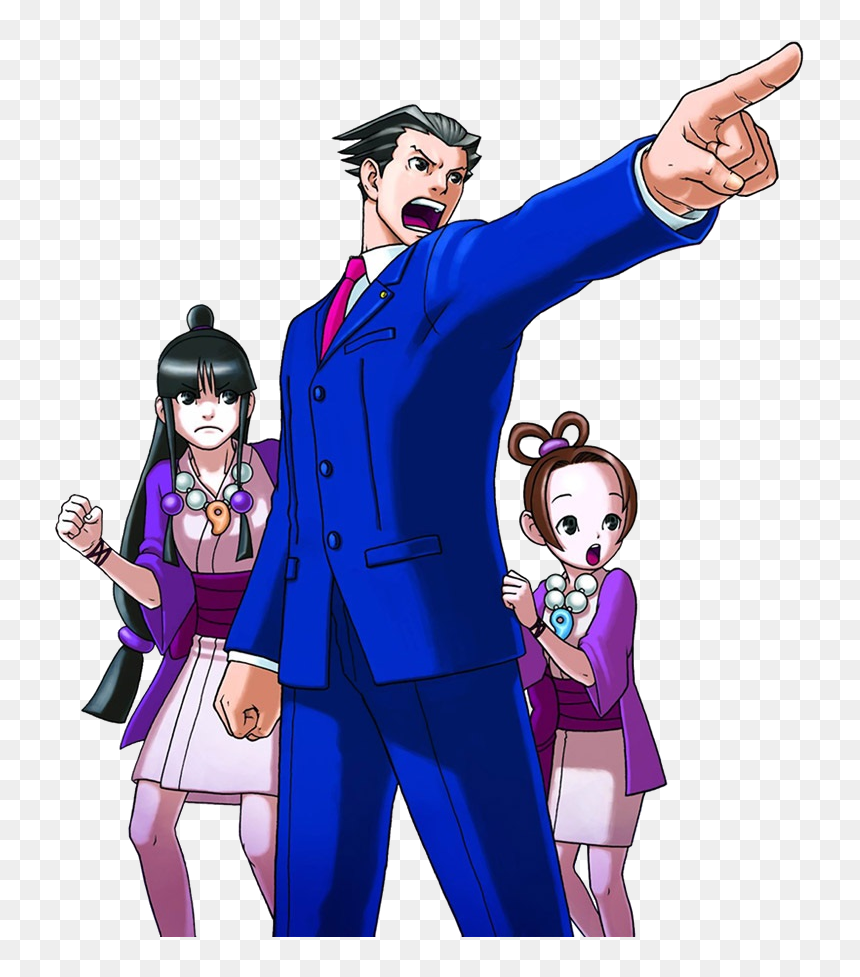 Phoenix Wright Ace Attorney Art, HD Png Download - apollo justice png