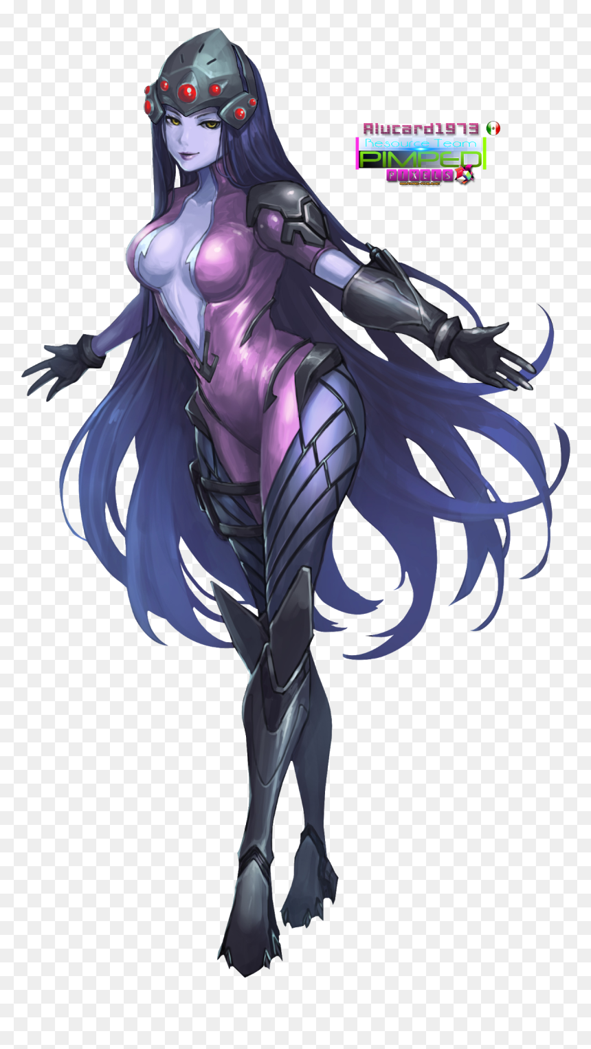 Widowmaker Hair Down, HD Png Download - overwatch widowmaker png