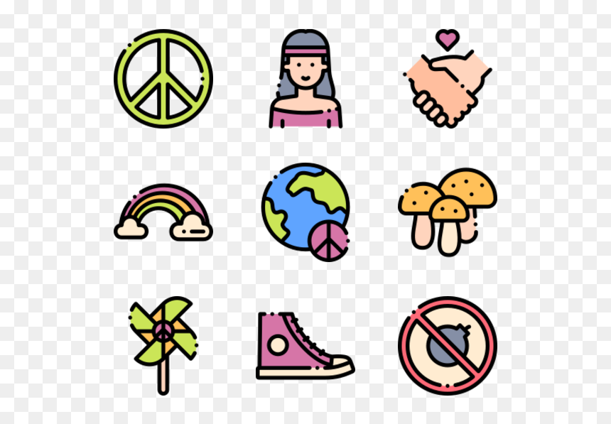 Baby Shower Baby Icon, HD Png Download - hippie glasses png