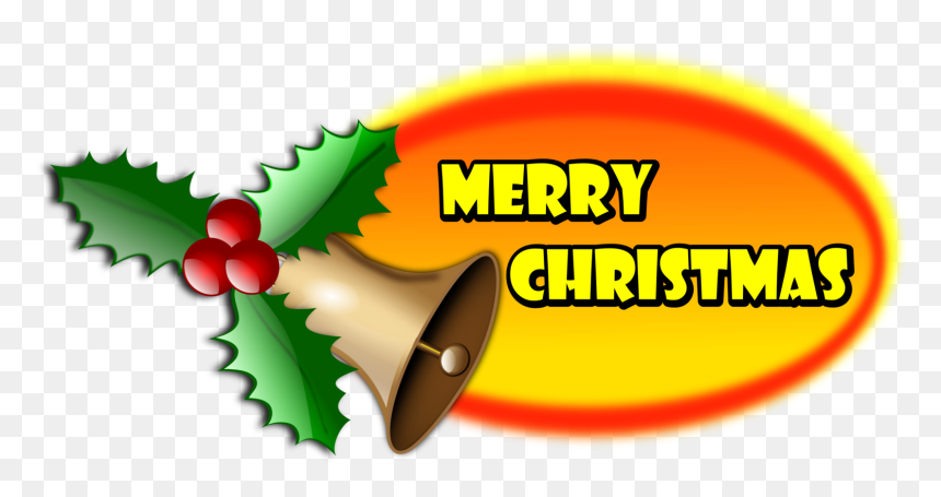 Merry Christmas Word Clip Art, HD Png Download - note card png