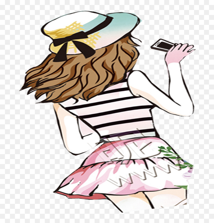 Illustration, HD Png Download - woman back png