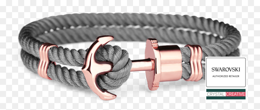 Paul Hewitt Bracelet Grey, HD Png Download - gold anchor png