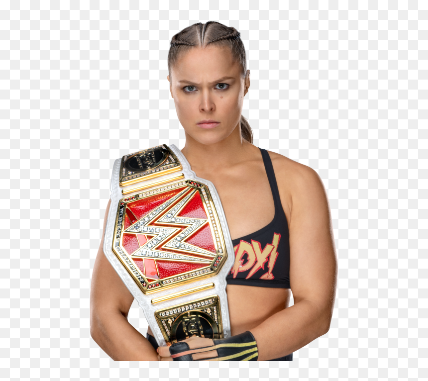 Wwe Ronda Rousey Raw Women's Champion, HD Png Download - summer rae png