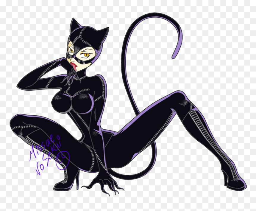 Animated Catwoman Png, Transparent Png - catwoman logo png