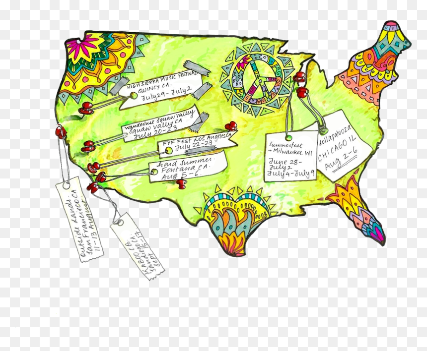 Map, HD Png Download - summer rae png