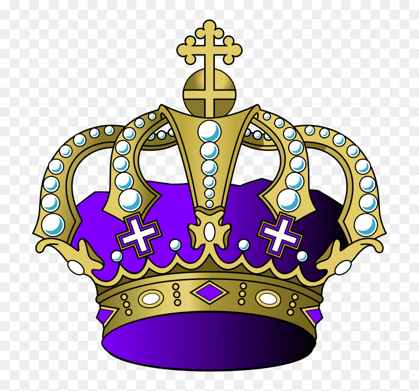 Purple And Gold Crown, HD Png Download - disney princess crown png