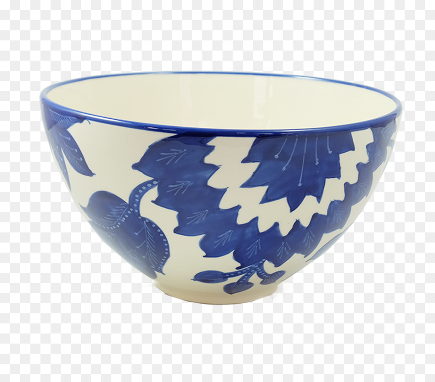Blue And White Porcelain, HD Png Download - salad bowl png