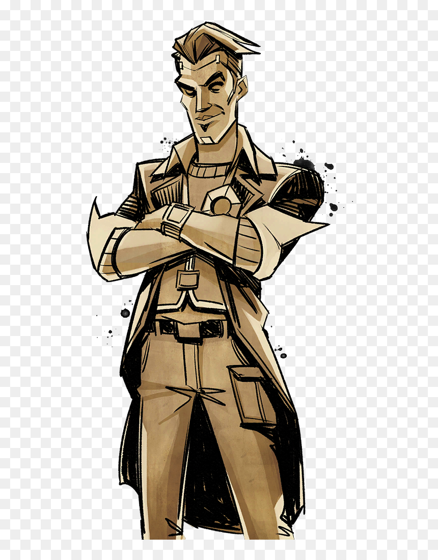 Tales From The Borderlands Drawing, HD Png Download - handsome jack png