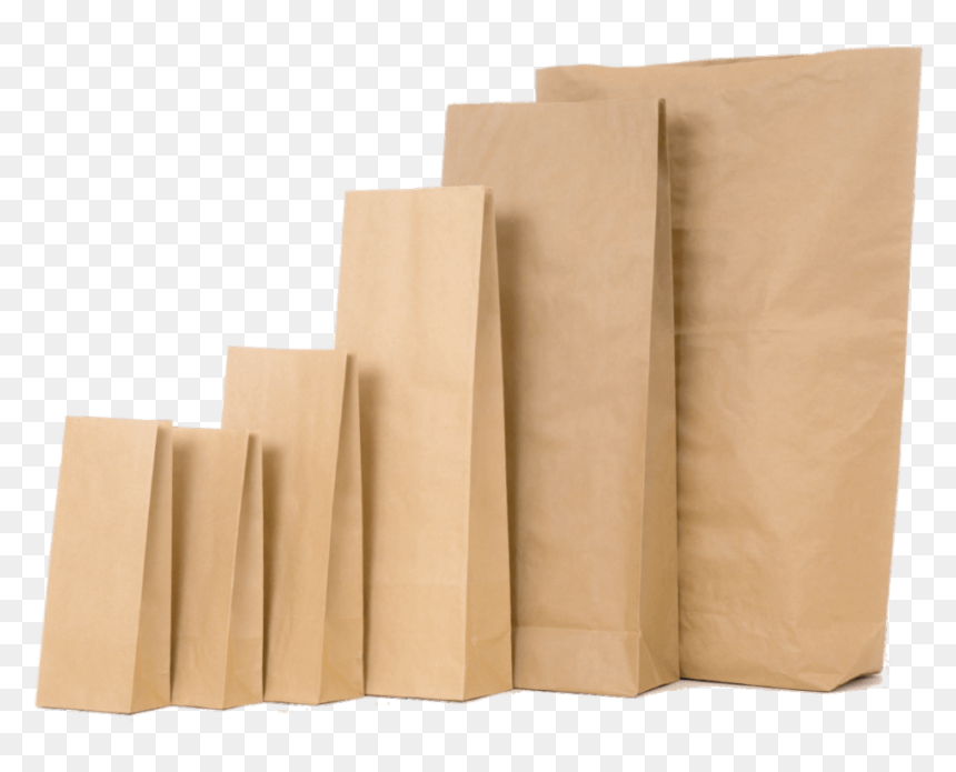 Paper Bag Without Handle, HD Png Download - brown paper bag png