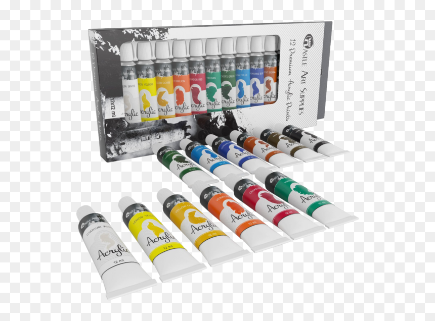 Castle Art Supplies Acrylic Paint Set, HD Png Download - acrylic paint png