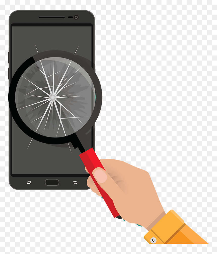 Smartphone, HD Png Download - cracked screen transparent png