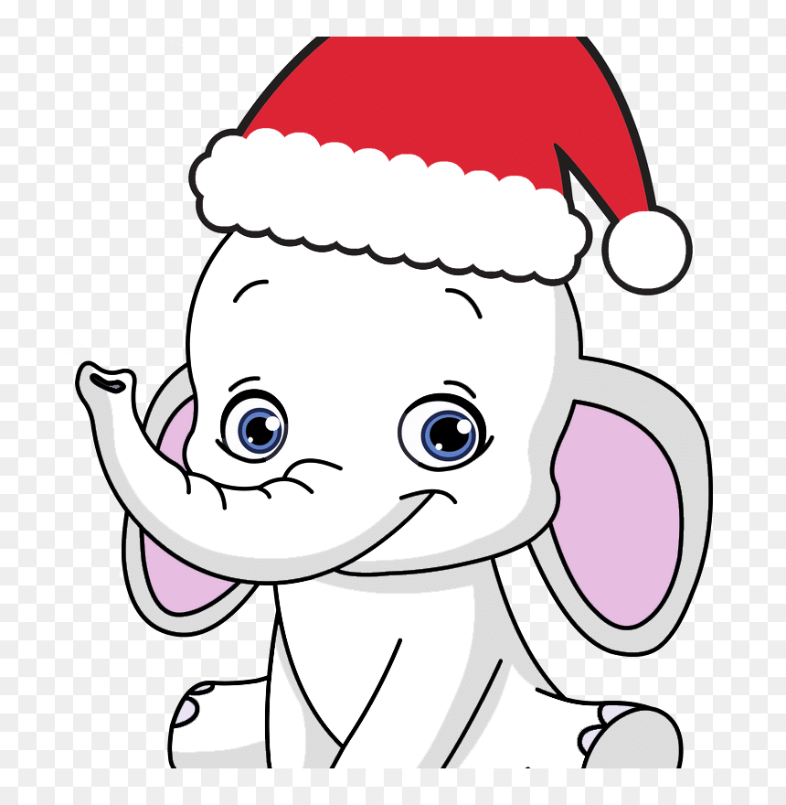 Christmas White Elephant Cartoon, HD Png Download - white elephant png