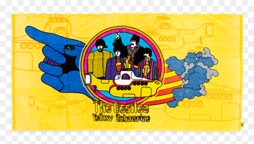 Beatles Yellow Submarine Towel, HD Png Download - yellow submarine png