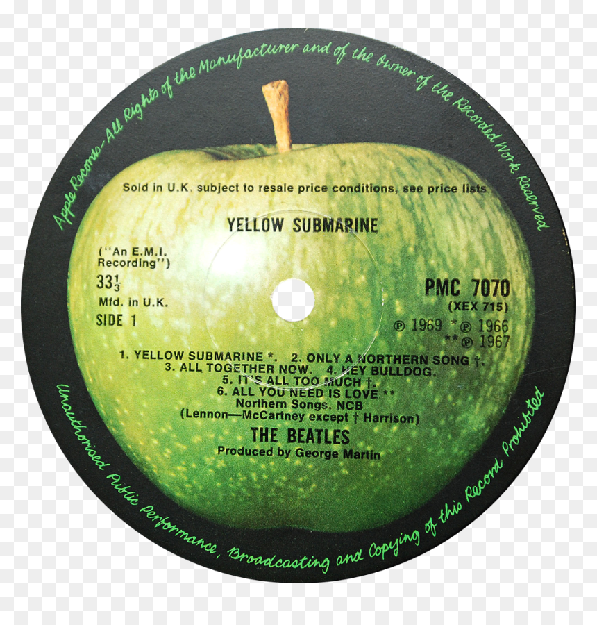 Apple Beatles Png, Transparent Png - yellow submarine png