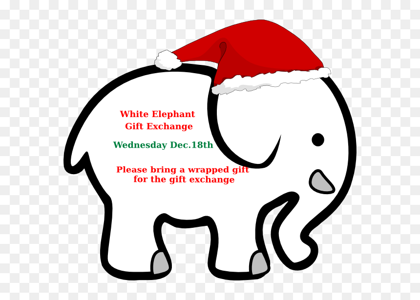 Black And White Outline Elephant, HD Png Download - white elephant png