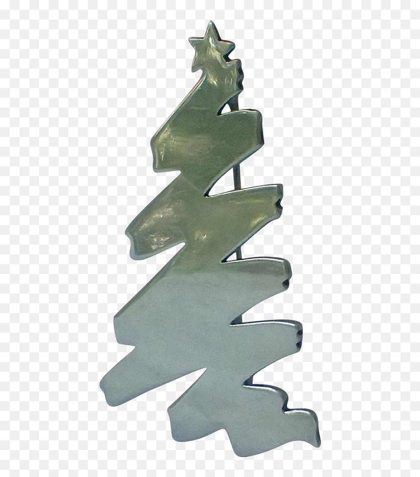 Tree, HD Png Download - silver christmas ornament png