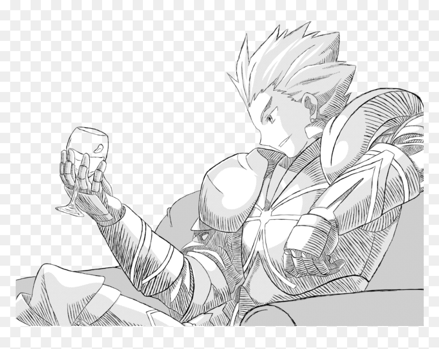 Gilgamesh Fate Zero Manga, HD Png Download - gilgamesh png