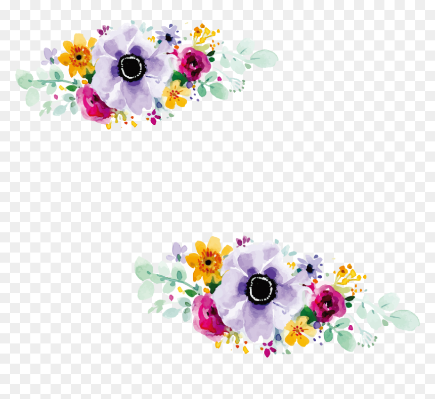 Flowers Design For Wedding Invitation, HD Png Download - wedding flower png