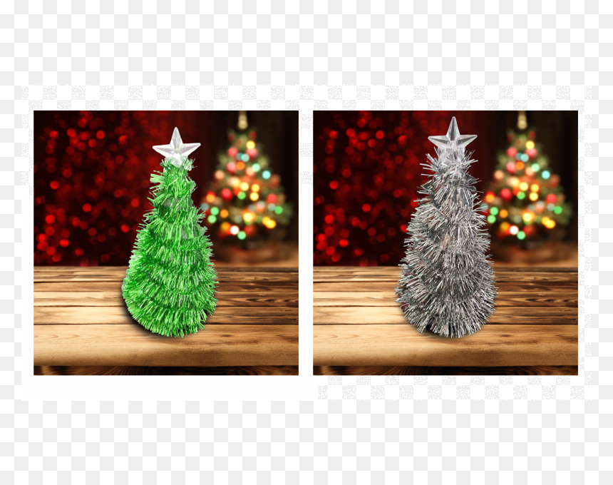 Christmas Tree, HD Png Download - silver christmas ornament png