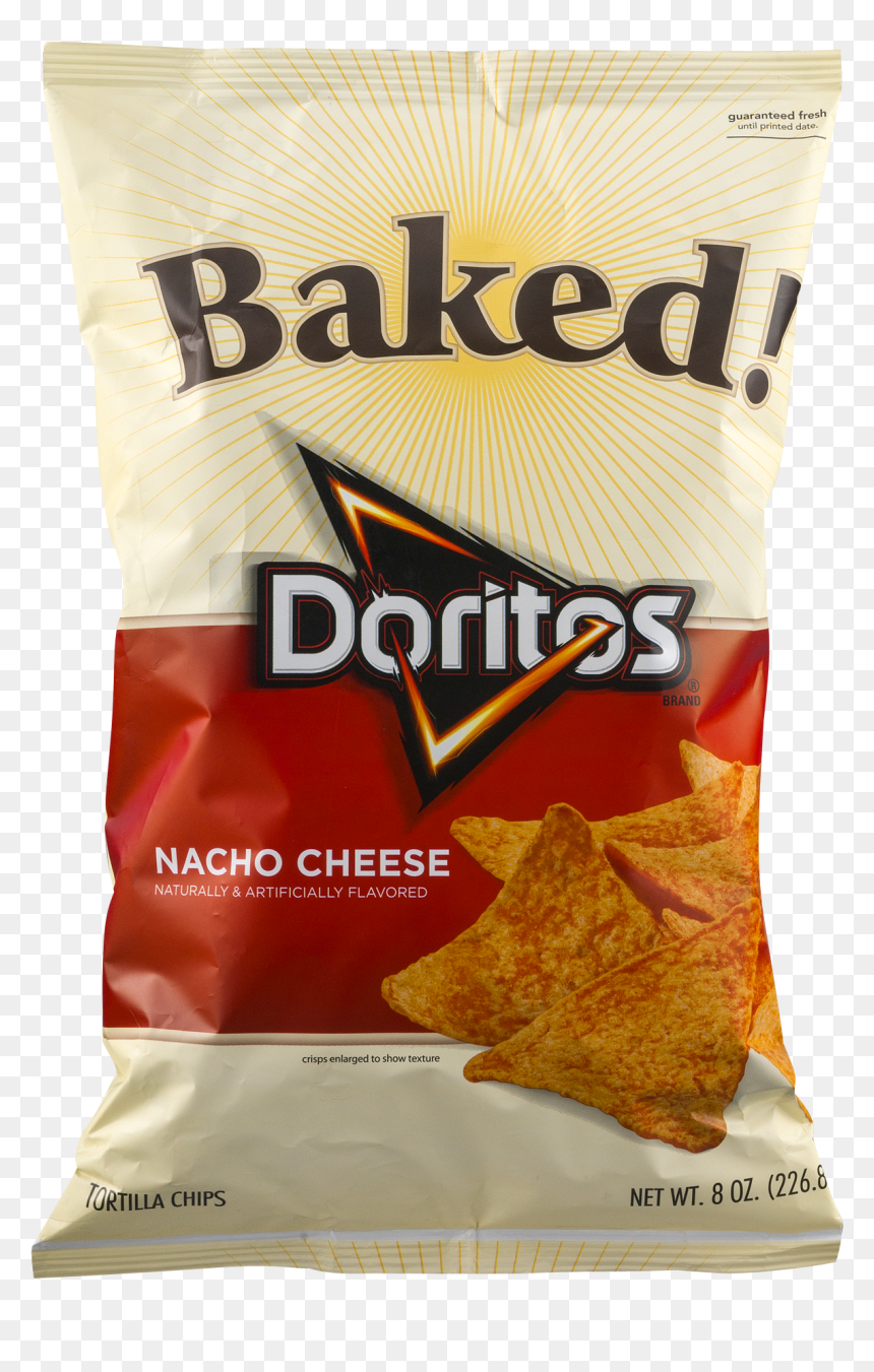 Nacho Cheese Baked Doritos, HD Png Download - doritos chip png