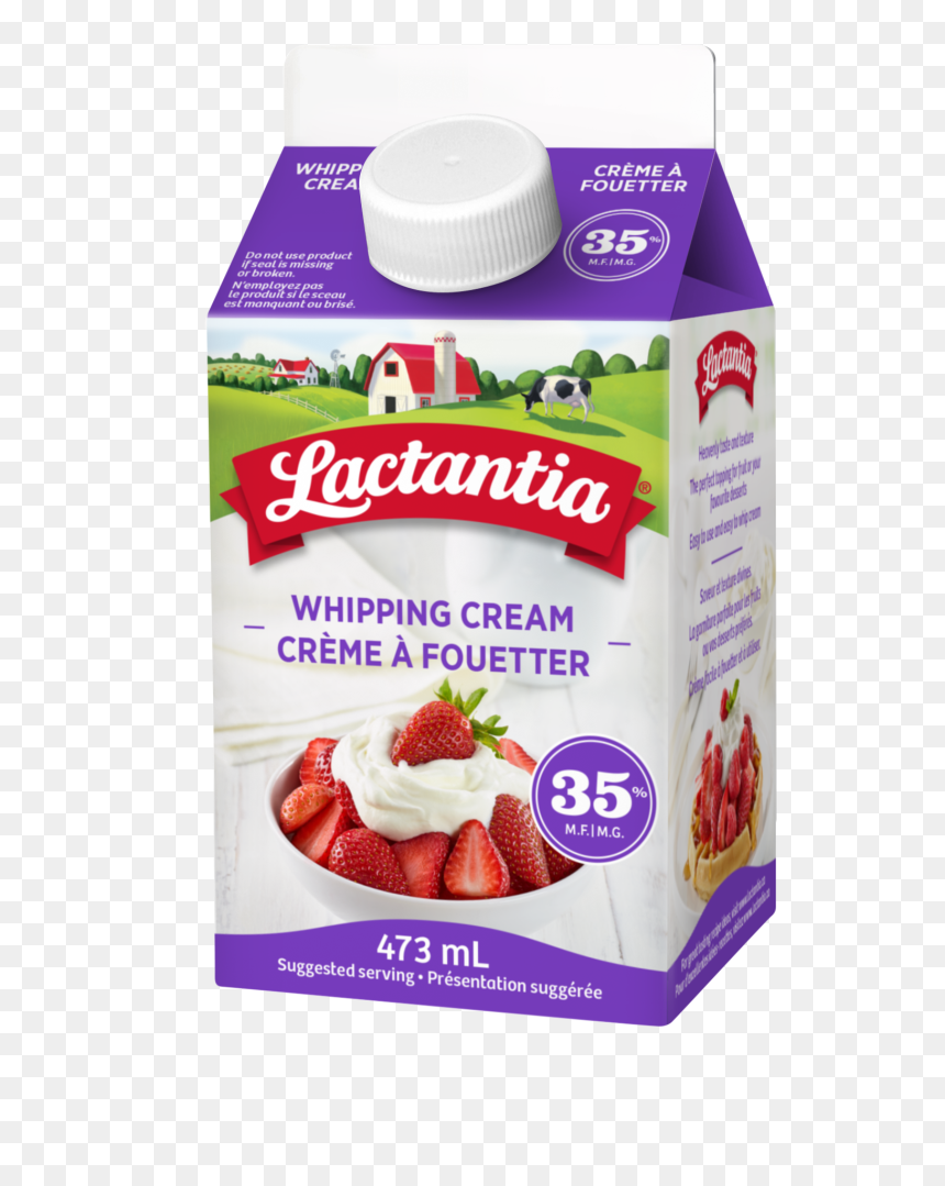 Lactantia Whipping Cream , Png Download - Lactose Free Whipping Cream Canada, Transparent Png - whip cream png