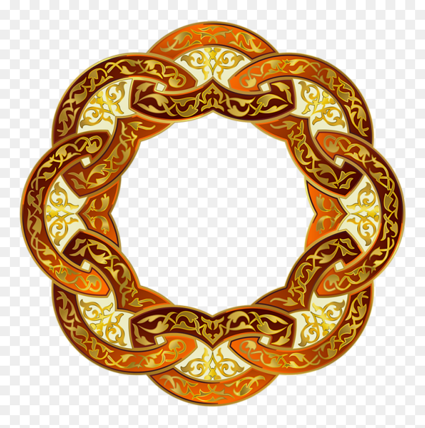 Islam Arabian Background Png, Transparent Png - gold label png