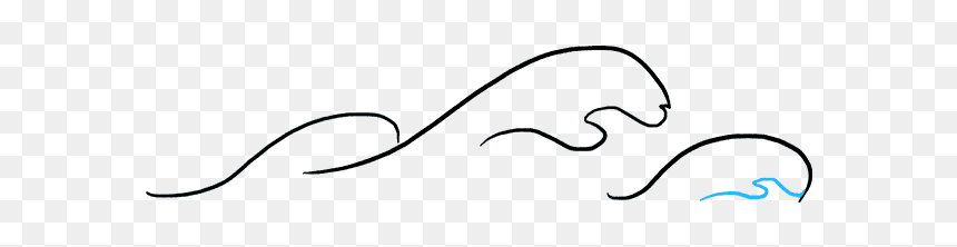 How To Draw Waves, HD Png Download - curvy lines png
